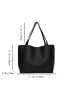 Minimalist Shoulder Tote Bag With Inner Pouch