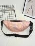 Holographic Zip Front Fanny Pack