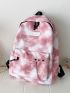 Tie Dye Eyelet Detail Functional Backpack