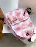 Tie Dye Eyelet Detail Functional Backpack