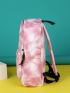 Tie Dye Eyelet Detail Functional Backpack