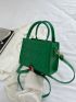 Mini Clover Embossed Square Bag