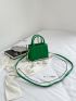 Mini Clover Embossed Square Bag