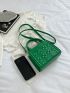 Mini Clover Embossed Square Bag