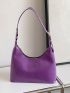 Neon Purple Hobo Bag