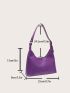 Neon Purple Hobo Bag