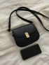 Mini Twist Lock Flap Saddle Bag