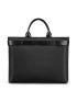 Men Letter Embossed Laptop Handbag Briefcase