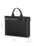 Men Letter Embossed Laptop Handbag Briefcase