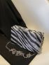 Mini Zebra Striped Pattern Box Bag