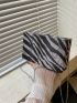 Mini Zebra Striped Pattern Box Bag