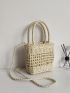 Mini  Hollow Out Straw Bag