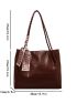 Crocodile Embossed Twilly Scarf Decor Shoulder Tote Bag