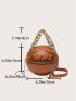 Mini Basketball Design Chain Circle Bag