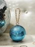 Mini Sequin Decor Circle Bag