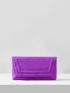 BIZwear Neon Purple Stitch Detail Square Bag