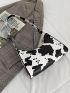 Cow Pattern Baguette Bag