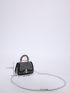 Mini Studded Decor Twist Lock Flap Square Bag