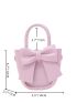 Mini Bow Decor Bucket Bag