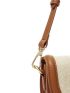 PREMIUM TWO TONE SADDLE DESIGN SHOULDER BAG