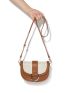 PREMIUM TWO TONE SADDLE DESIGN SHOULDER BAG