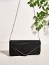 Glitter Design Chain Square Bag