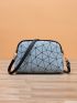 Geometric Pattern Dome Bag