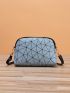 Geometric Pattern Dome Bag