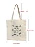 Butterfly Graphic Shopper Bag