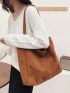 Minimalist Corduroy Shopper Bag