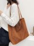 Minimalist Corduroy Shopper Bag