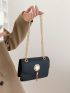 Mini Tassel Decor Chain Square Bag