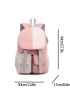 Colorblock Flap Backpack