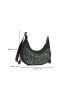 Colorblock Rhinestone Decor Evening Bag