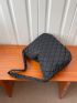 Argyle Quilted Hobo Bag