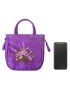 Mini Floral Embroidered Drawstring Design Satchel Bag, Mothers Day Gift For Mom