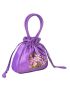 Mini Floral Embroidered Drawstring Design Satchel Bag, Mothers Day Gift For Mom