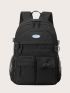 Patch Detail Pocket Front Functional Backpack