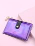 Holographic Flower & Faux Pearl Charm Card Holder