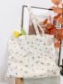 Floral Print Shopper Bag