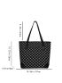 Geometric Pattern Shoulder Tote Bag