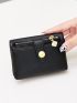 Litchi Embossed Small Wallet & Coin Purse