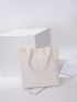 Minimalist Pocket Canvas Shopper Bag