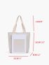 Minimalist Pocket Canvas Shopper Bag