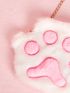 Kawaii Cartoon Paw Design Fluffy Chain Novelty Bag