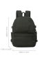 Men Minimalist Zipper Casual Daypack