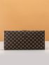 Geometric Pattern Long Wallet Fold Over