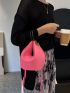 Mini Neon-Pink Top Ring Novelty Bag