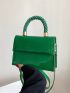 Mini Artificial Patent Leather Square Bag