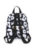 Leopard Print Zipper Front Functional Backpack